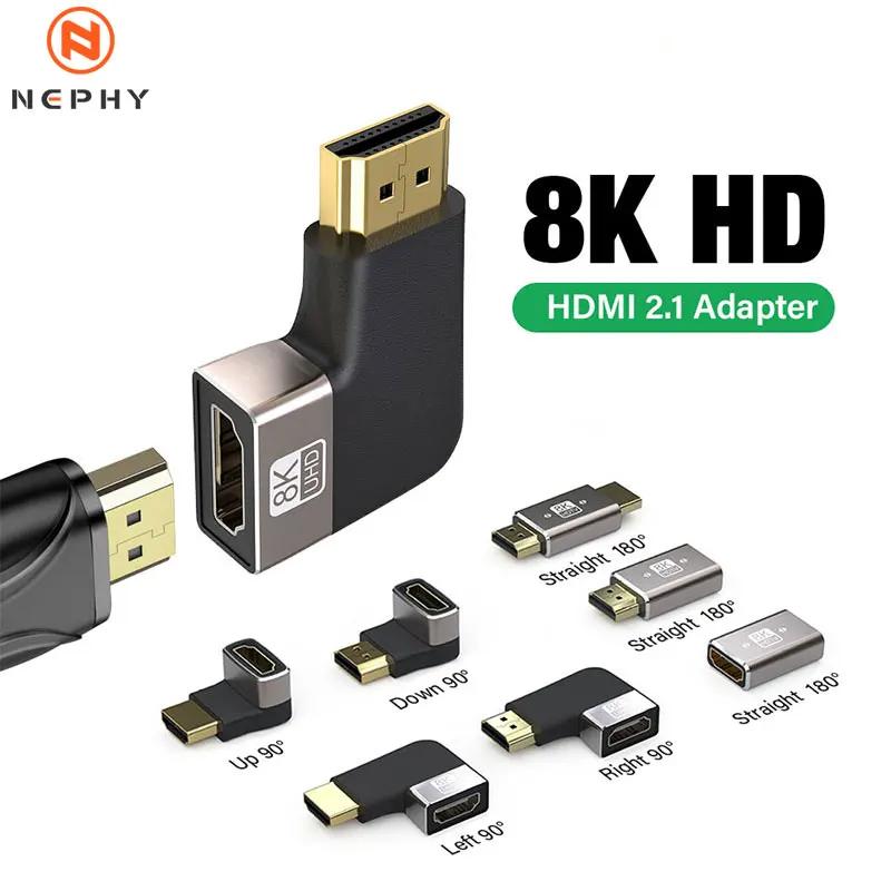 TV Ʈ PC Ϳ HDMI ̺ ͽټ Ŀ, 8K HDMI 2.1 , 90 270   ϼ ȯ